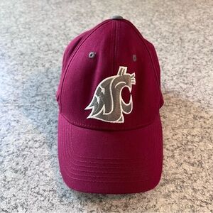Captivating Headgear |Men’s/Unisex Washington State Cougars Adjustable Strap Cap